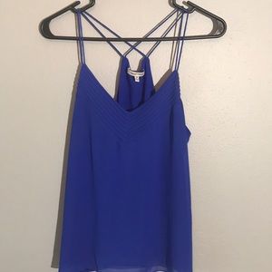 Naked Zebra | royal blue tank top Medium